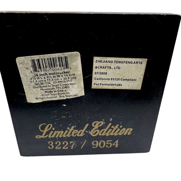 Large Holiday Nutcracker Holding Grapes and Bottle Target Limited Edition 2009 - Picture 8 of 15